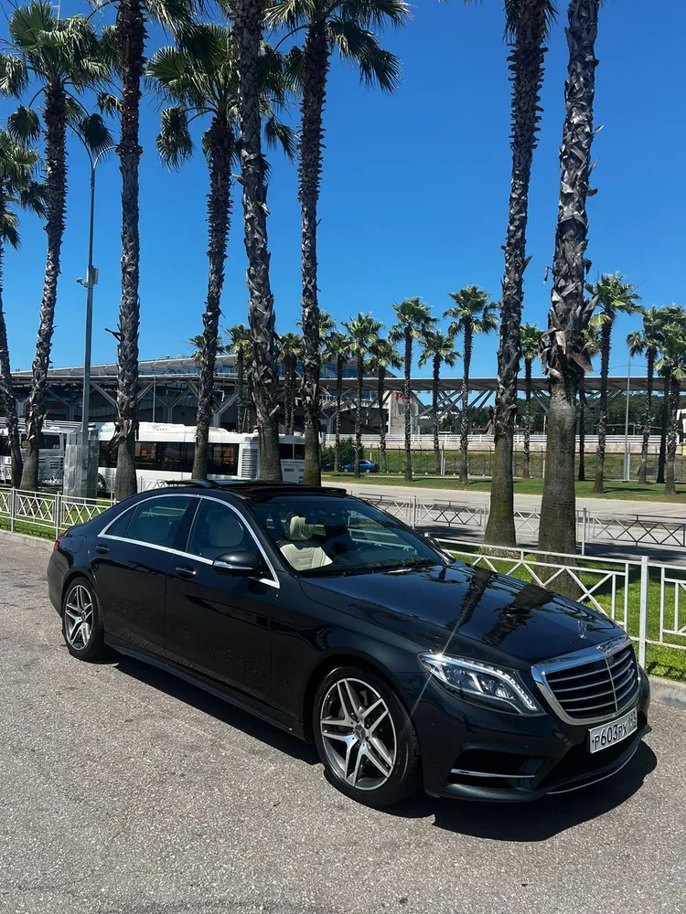 Аренда Mercedes S‑Класс W222 с водителем в Сочи